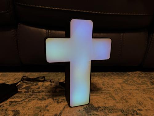 Kors led lampa dekoration nattlampa