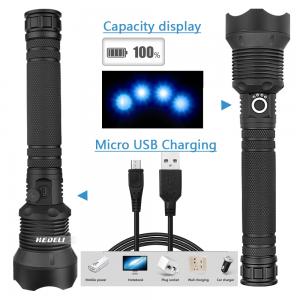 Superstark 3800 lumen fick led lampa ficklampa lyser vitt Superstark 3800 lumen fick led lampa ficklampa lyser vitt