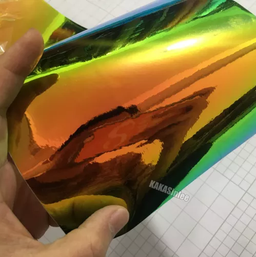 Färgskiftande krom chrome vinyl folie 1,4 m