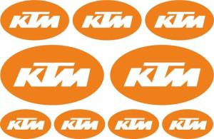 KTM dekaler set stickers många storlekar