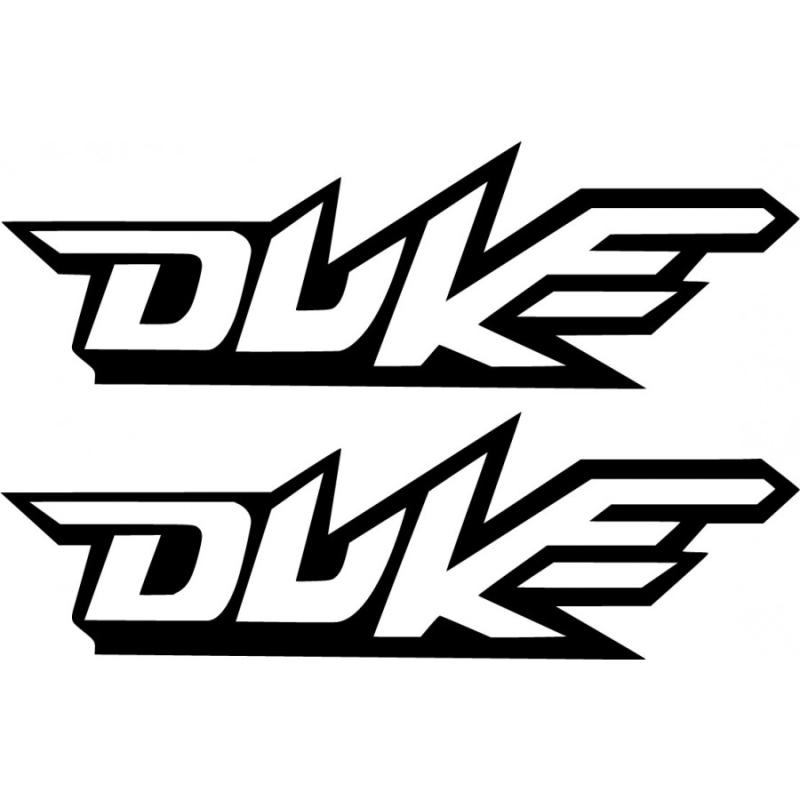 KTM Duke logotyp dekaler klistermärken 2-pack