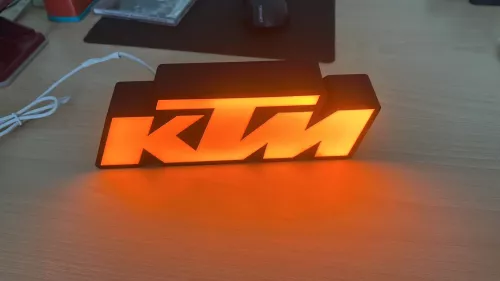 KTM logo design nattlampa lampa