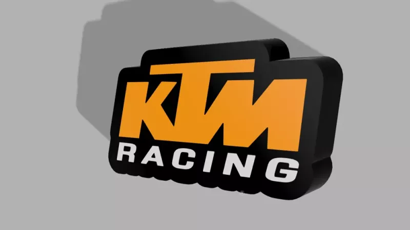 KTM Racing dekoration LED lampa nattlampa