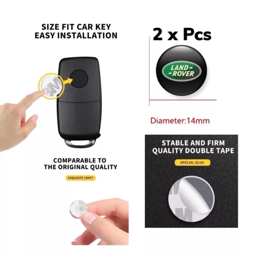 Land Rover emblem märke till bilnyckel 2 st