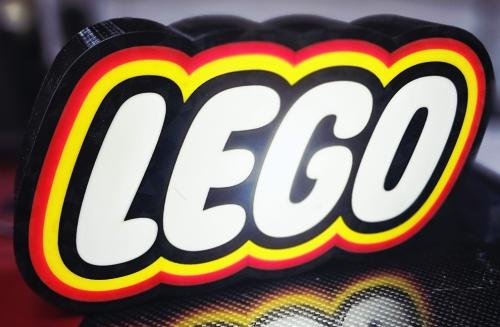 Lego logo nattlampa dekorations-lampa