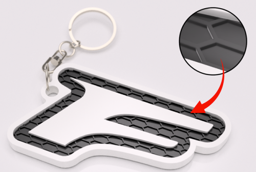 Lexus F logo nyckelring nyckelhänge