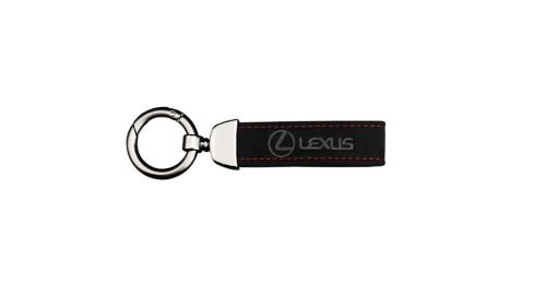lexus logo alcantara nyckelring