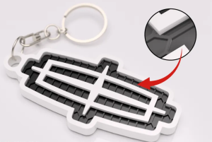 Lincoln nyckelring 3d design nyckelhänge