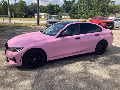 Ljus rosa wrap vinyl folie 1,5m