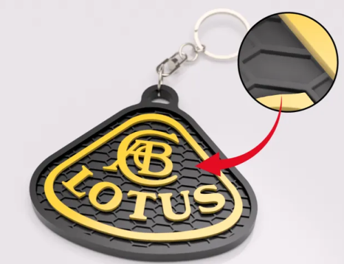 Lotus nyckelring nyckelhänge 3d design