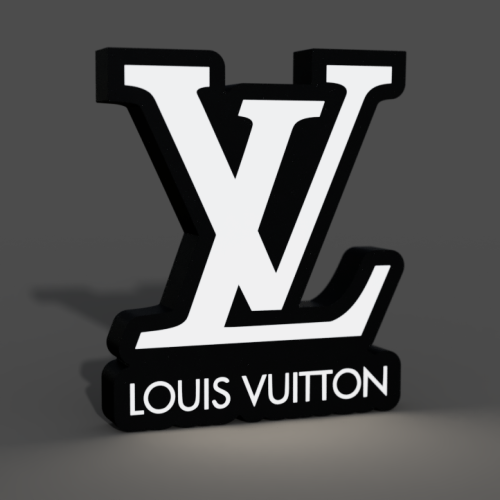LV logo LED dekoration belysning nattlampa
