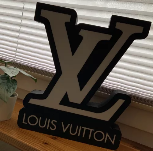 LV logo LED dekoration belysning nattlampa