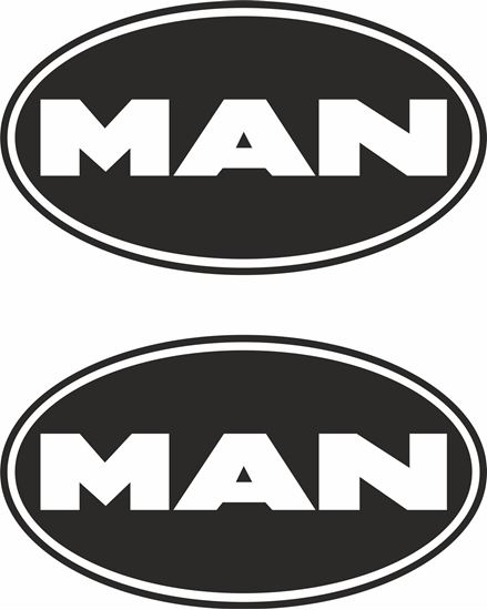 MAN logo dekaler 2st stickers dekal till lastbil