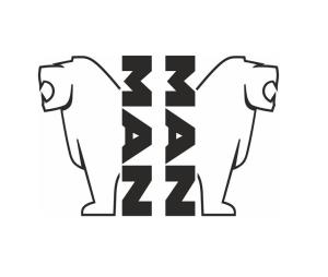 Man lejon lastbil dekal 2st dekaler stickers
