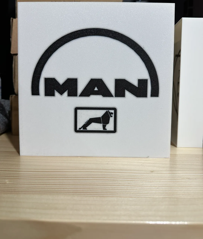 Man logo lastbil lampa nattlampa