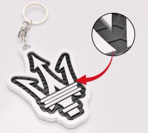 Maserati nyckelring 3d design nyckelhänge