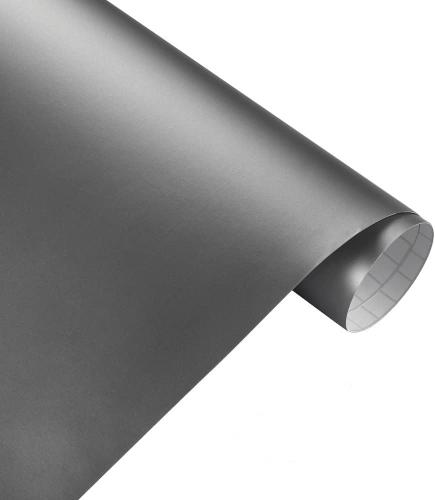 Matt grå vinyl folie till bilen mc foliering 152cm