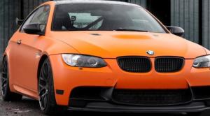 Matt orange vinyl folie 50 cm x 1,5 meter