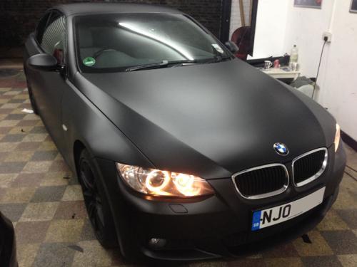 matt svart folie wrap