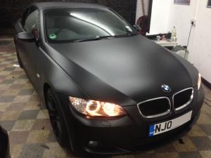 matt svart folie wrap