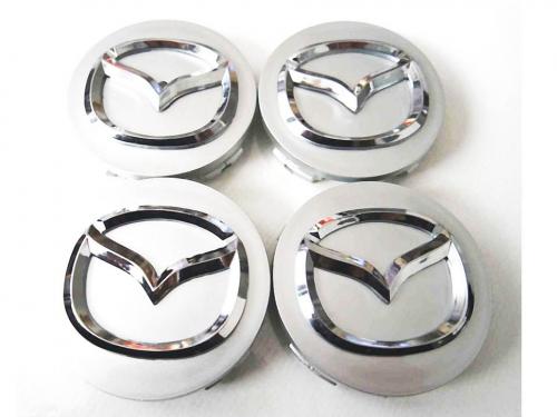 mazda centrumkåpor silver svart