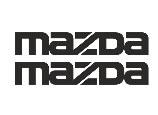 Mazda logo dekaler 2st klistermärke dekal