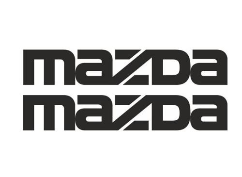 Mazda logo dekaler 2st klistermärke dekal