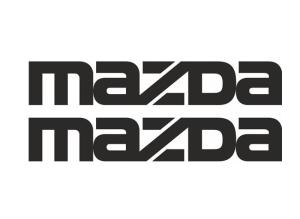 Mazda logo dekaler 2st klistermärke dekal