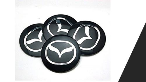 mazda logo fälgemblem nav emblem i silver 56mm