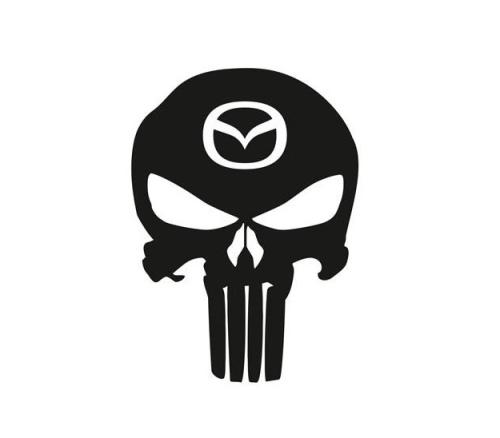 Mazda punisher dekal dekaler 2st sticker
