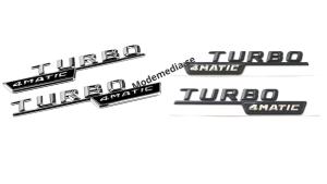 Mercedes TURBO 4MATIC emblem 4 MATIC