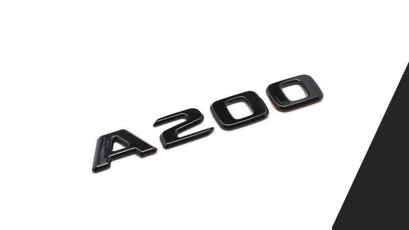 mercedes a200 logo blank svart emblem marke