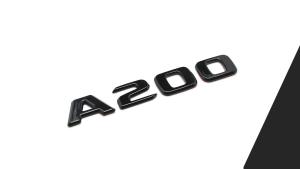 Mercedes A200 emblem blank svart / silver modellbeteckning