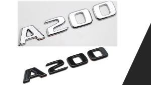 mercedes a200 logo emblem i blank svart