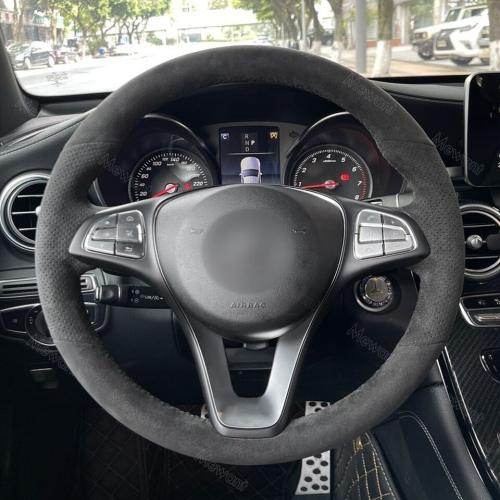 mercedes alcantara rattskydd ratt renovering