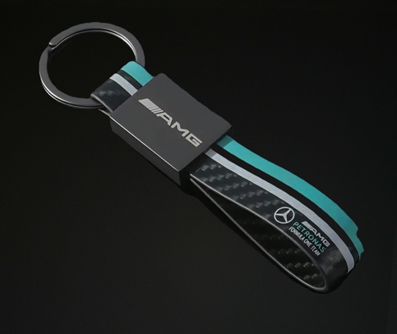 Mercedes nyckelring amg kolfiber design