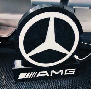 Mercedes AMG nattlampa led belysning