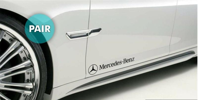 Mercedes Benz dekaler till dörren