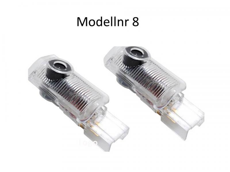 mercedes benz dörrlampa med logo