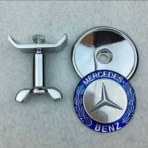 mercedes benz emblem blå och svart