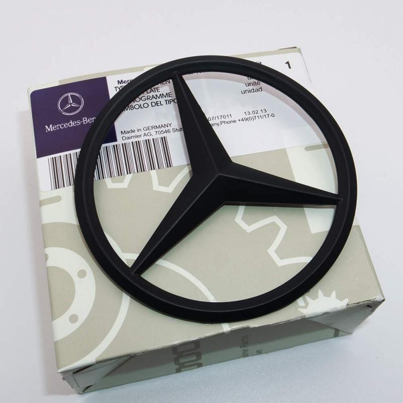 mercedes benz emblem i svart färg original