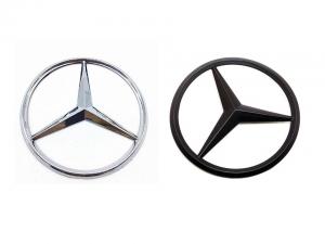 Mercedes emblem till bagageluckan 90 mm