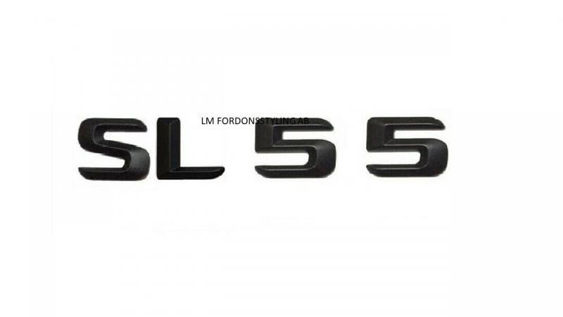 Mercedes BENZ SL 55 SL55 logo emblem märke i svart