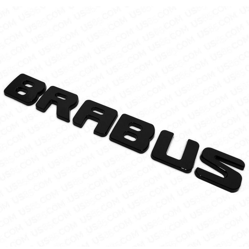 mercedes brabus blank svart emblem