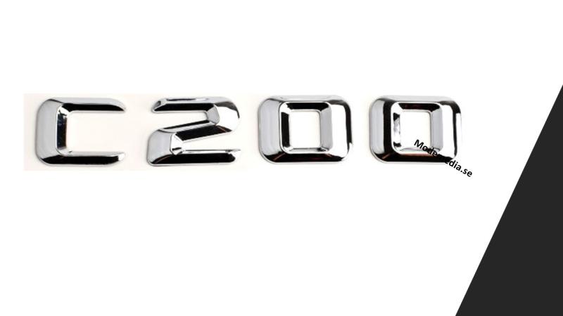 mercedes c200 silver emblem styling