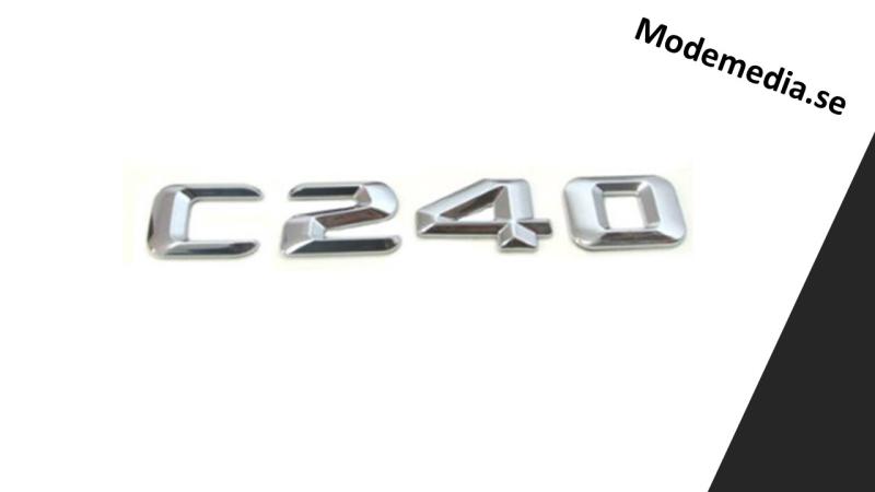 mercedes  c240 emblem i silver färg