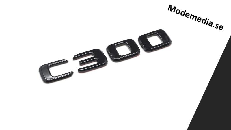 mercedes c300 emblem blank svart