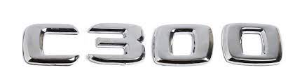 mercedes c300 silver emblem