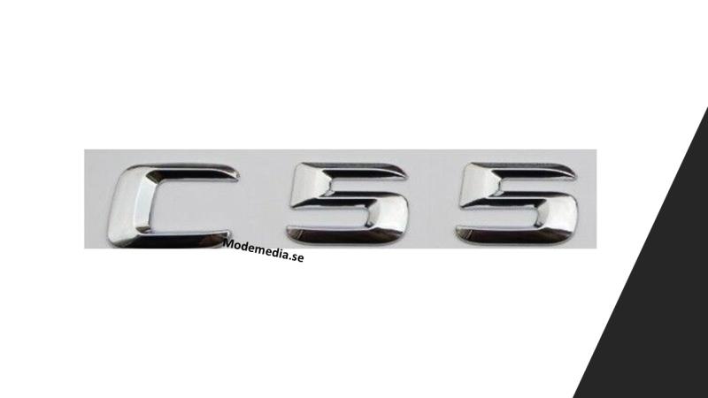 mercedes c55 silver fargad emblem