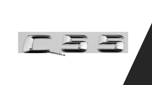 mercedes c55 silver färgad emblem